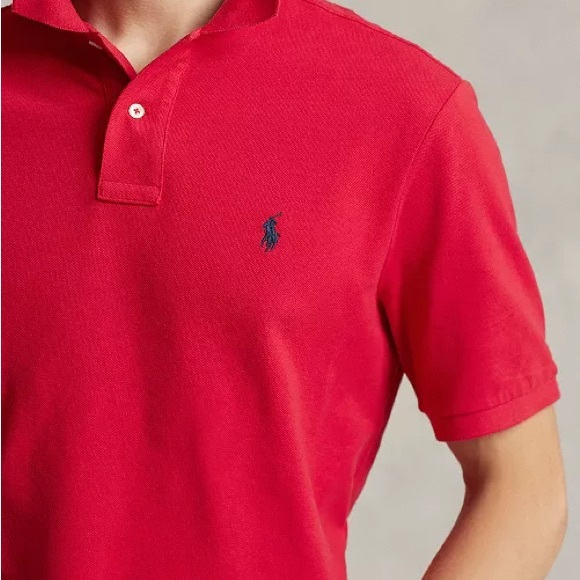Polo Ralph Lauren Red Custom Fit Shirt Small - Picture 3 of 6